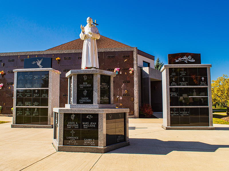 Padre Pio Columbarium at Holy Cross Akron